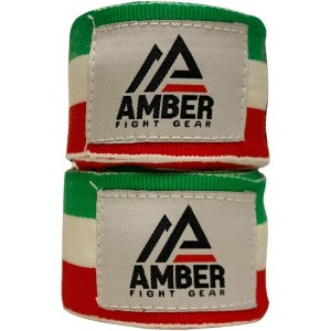 Amber Fight Gear Semi-Elastic 180" Professional Hand Wraps with Hook and Loop Closure for Boxing, Kickboxing, Muay Thai, MMA - 1 of 4