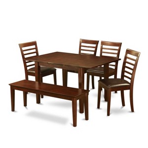 Dinette Table Set 5 Piece - Small Kitchen Table with Chairs - Modern Dining Set - 1 of 4