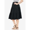 Woman Within Plus Size Elastic-Waist Knit Tiered Skirt - 4 of 4