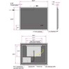 Led Bathroom Mirror, Wall Mounted Backlit Glass Mirror, Intelligent Dual Control Illuminating Glow Horizontal/Vertical Mirror White - 2 of 4
