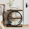 Tribesigns End Table Set, Bedside Table with 3 Tiers Shelves, 2PCS - 4 of 4