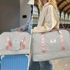 Luupatchy Three-dimensional Diamond Patterned Travel Bag, Dry Wet Separation , for Travel, Fitness Yoga, Weekend Tote Overnight Bag - 4 of 4