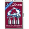 Trends International NHL Colorado Avalanche - 20222 Stanley Cup Logo Framed Wall Poster Prints - 3 of 4