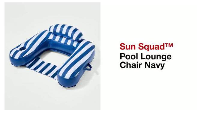 Pool Lounge Chair Navy - Sun Squad&#8482;, 2 of 6, play video