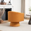 SEYNAR Mid Century Modern Velvet 360 Degree Swivel Accent Chair - 3 of 4
