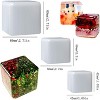 JDICTION 3 Pack Deep Square Resin Cube Molds, Silicone Epoxy Casting Molds for DIY Art Craft, Candle & Soap Making - 2 of 4
