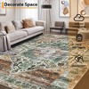 Area Rug, Rugs for Living Room, Non Slip Stain Resistant Kitchen Rug, Vintage Distressed Accent Rug - 4 of 4