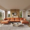 147" Modern U-Shaped Couch for Living Room,VelvetWJShome  Modular Sectional Sofa with Chaise,8" High Metal Legs, Easy to Clean - 2 of 4