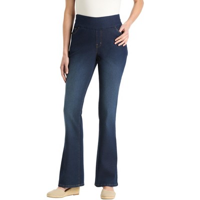 Woman Within Women's Plus Size Flex-Fit Pull-On Bootcut Denim Jean