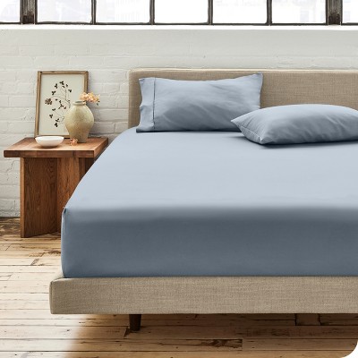300 Thread Count Organic Cotton Percale Fitted Sheet by Bare Home