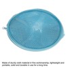 Unique Bargains Adjustable Strap Sea Shells Mesh Beach Bag with Zipper Sky Blue - 3 of 3