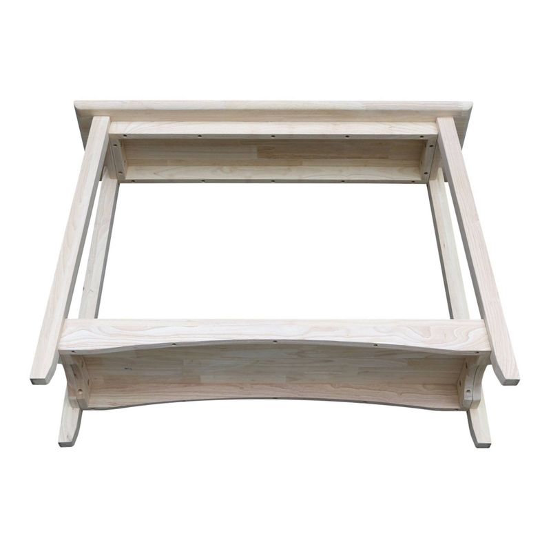 Shaker Console Table Unfinished - International Concepts, 6 of 9