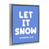 Stupell Industries Snow Somewhere Else Floating Frame Canvas Art - 2 of 4
