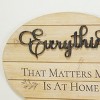 VIP Wood 22 in. Brown Everything that Matters Sign - 4 of 4