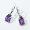 Ross-Simons 3.40 ct. t.w. Amethyst and .30 ct. t.w. Tanzanite Drop Earrings in Sterling Silver - 3 of 4