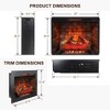 NAYSAYE Indoor Fireplace Insert Realistic Flame Design for Warm Living Room , Black, 37.8"*9.4"*31.8" - 3 of 4