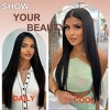 Jessie's Wig 24Inch Lace Frontal Straight Wig 5X7 Lace Natural Black 1 Pc/Pack - 3 of 4