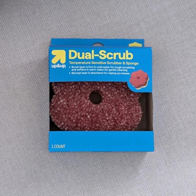 Double-Sided Temperature Sensitive Scrubber with Sponge - Flower