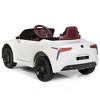 Costway 12V Kids Ride on Car Lexus LC500 Licensed Remote Control Electric Vehicle White - 4 of 4