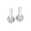 Slickblue Timeless 3ct Rhodium Plated Elegance Earrings for Women, Round CZ, Fashion Jewelry with Tension Setting - 2 of 3