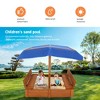 JUJABU Sand Box with 2 Bench Seats for Aged 3-8 Years Old - 3 of 4