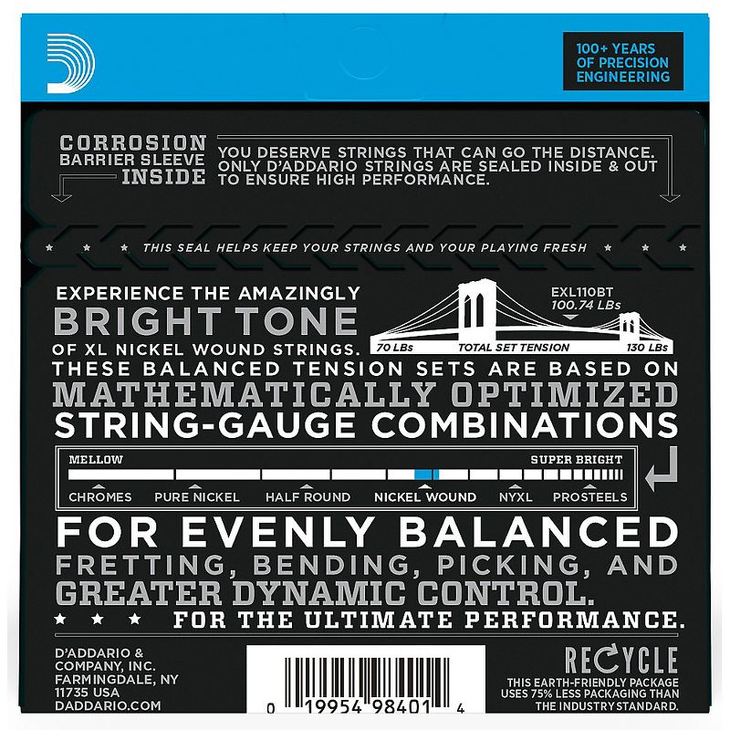 D'Addario EXL110BT Balanced Tension Lite Electric Guitar Strings Single-Pack, 2 of 7