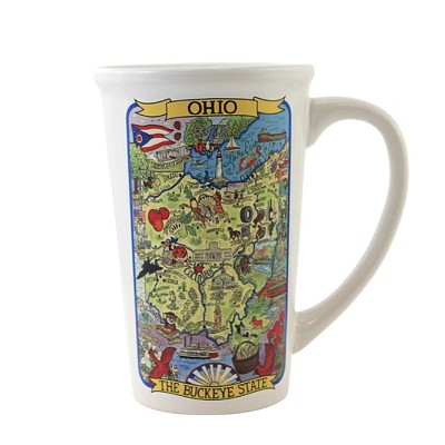 Tabletop 6.25" Ohio Souvenir Jumbo Mug Buckeye State Destination Certified International  -  Drinkware