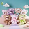 ROBOTIME Mini Figures Chocolate Colorful Plush Bear Series Blind Box, Plush Blind Box Decoration Surprise Box, Multicolored, 16.26"*16.26"*10.87" - 4 of 4