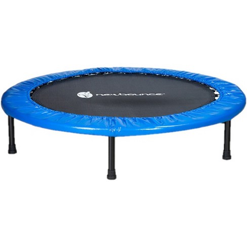 SereneLife 40 Inch Portable Highly Elastic Fitness Jumping Sports Mini  Trampoline with Adjustable Handrail, Padded Cushion, and Travel Bag, Adult  Size
