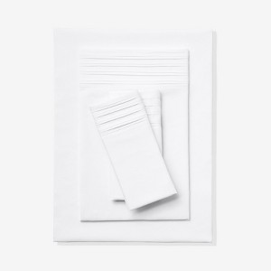 BrylaneHome Microfiber Pleated Hem Sheet Set - 1 of 2