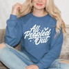 Simply Sage Market Women's Graphic Sweatshirt All Peopled Out Cursive - 2 of 4