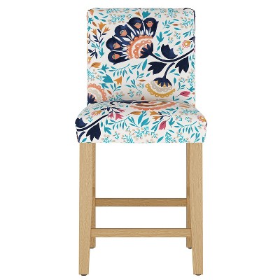 Parsons Counter Height Barstool Kaya Floral Aqua - Threshold™