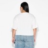 Women's Raven Boxy Cropped Short Sleeve Graphic T-Shirt - Off-White - 3 of 3