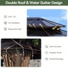 Aoxun 10'x12' Aluminum Frame Hardtop Gazebo, Outdoor Polycarbonate Double Roof for Gardens, Patios, Lawns - 3 of 4