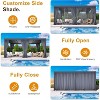 Heynemo Louvered Pergola, Outdoor Metal Canopy with 2 Independently Adjustable Louver Roof, Patio Pergola with Curtains & Netting - 4 of 4