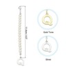 Unique Bargains Identification Handle Letter Charm Accessories Gold & Silver Tone 2 Pcs - 2 of 4