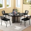 Costway Mesh Conference Room Chairs Set of 5 with Upholstered Fabric Seat for Home Office - 2 of 4