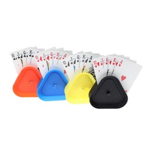 WE Games Plastic Assorted Colored Card Holders - Card Claws, 4 pack - 1 of 4