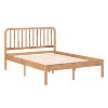 Buzz & Bloom Platform Bed Frame with Wood Slat Headboard and Foundation - 2 of 4