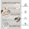 homfan Vintage Printed Carpet Runner, Non-Shedding Farmhouse Floor Cover, Foldable Ultra-Thin Accent Rugs, Easy Cleaning, for Bedroom, Kitchen - 3 of 4