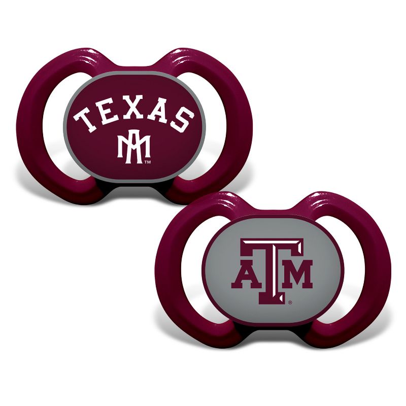 BabyFanatic Officially Licensed Unisex Pacifier 2-Pack - NCAA Texas A&M Aggies, 2 of 5