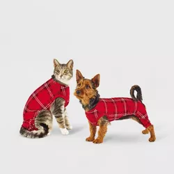 Plaid Dog and Cat Pajama - Wondershop™