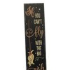 Direct Designs International 48.0 Inch Broom Hanging / Lean Sign Witch Wall Decorate Porch Leaners And Greeters - 4 of 4