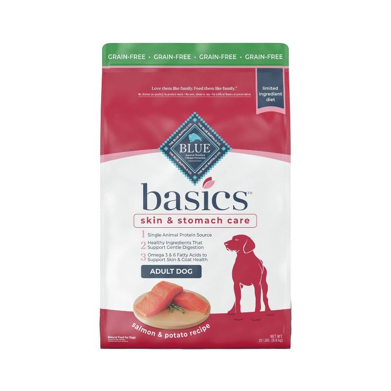 Blue Buffalo Basics Limited Ingredient Diet Grain Free Salmon & Potato Recipe Adult Dry Dog Food, 1 of 13