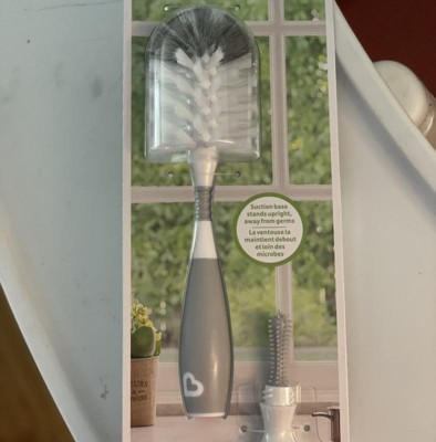 Munchkin High Capacity Dishwasher Basket And Bristle Brush Cleaning Set -  Gray - 2ct : Target