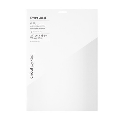 Cricut Joy Smart Label Permanent Writable Vinyl 5.5x13 White