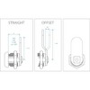 Camco 44333 Steel RV Easy Turn Thumb Operated Style Offset Cam Lock for Recreational Vehicle Installation, Fits up to 5/8 Inches Thick - 2 of 4