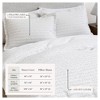 100% Cotton Textured Waffle Weave Duvet Cover & Sham Set - Great Bay Home - 3 of 4