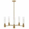 Lark Shea 5 - Light Chandelier in  Lacquered Brass - 2 of 4