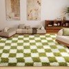 LOVEVOOK Checkered Rugs for Living Room, 5x7ft Area Rugs Non-Slip Shag Fluffy Plush Soft Rug, Carpet for Bedroom, Dorm Home Decor Aesthetic - 4 of 4